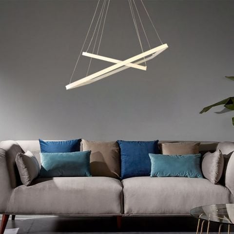 Sarkıt Led Avize Oval Corner PLA30014 Led Avize