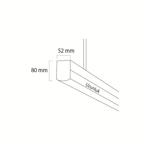 Goya Gy 8036 24 Watt Linear Sarkıt Armatür