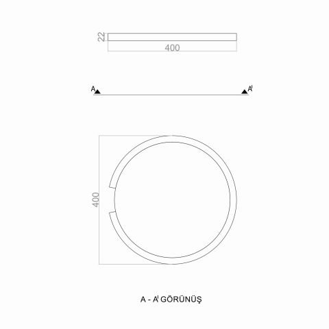 Plafonyer Led Avize PLA31028 Hal