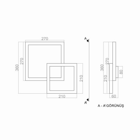 Led Aplik Joinset PLA74133