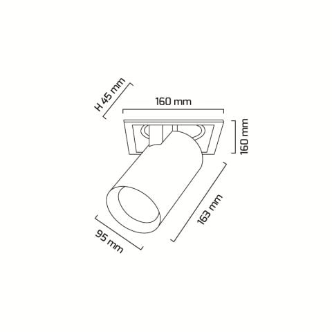 Goya Gy 3151-30 30 Watt COB Ledli Mağaza Armatürü