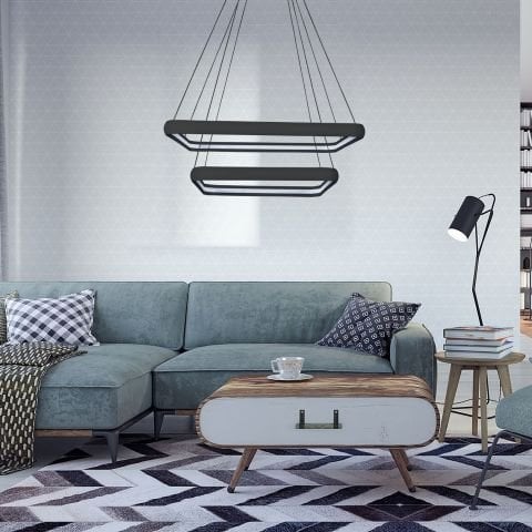 Sarkıt Led Avize Oval Köşe Pro PLA30013 Led Avize