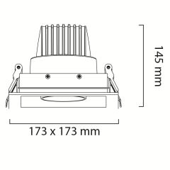 Goya Gy 3121-55 57 Watt COB Ledli Mağaza Armatür