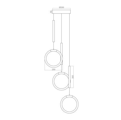 Sarkıt Led Avize Geback Pro PLA32135 Led Avize