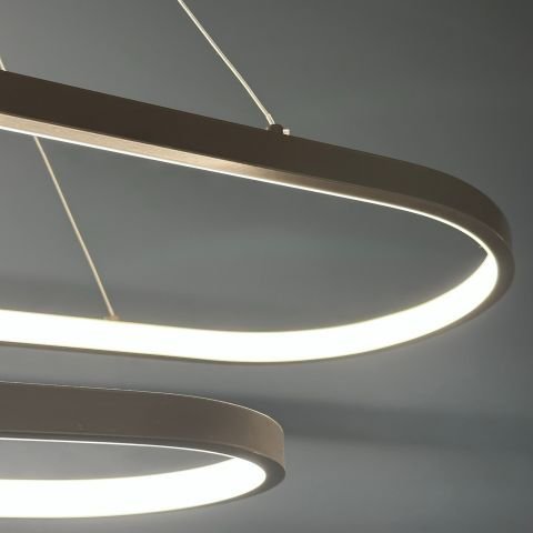 Sarkıt Led Avize Double Oval PLA30064 Led Avize