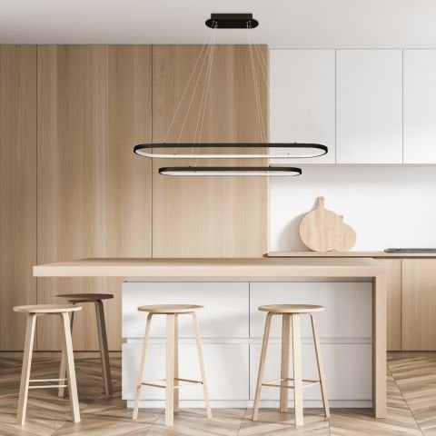 Sarkıt Led Avize Double Oval PLA30064 Led Avize
