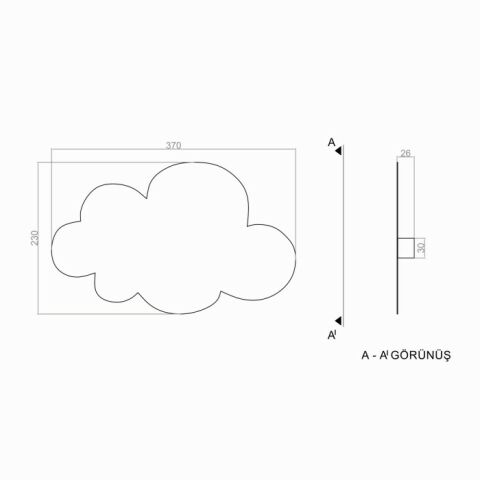 Led Aplik Cloudy PLA74147