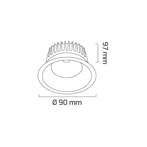 Goya Gy 1730-20 20 Watt Sıva Altı COB Ledli Armatür