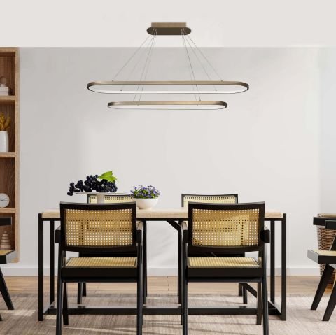 Sarkıt Led Avize Double Oval Pro PLA30064 Led Avize