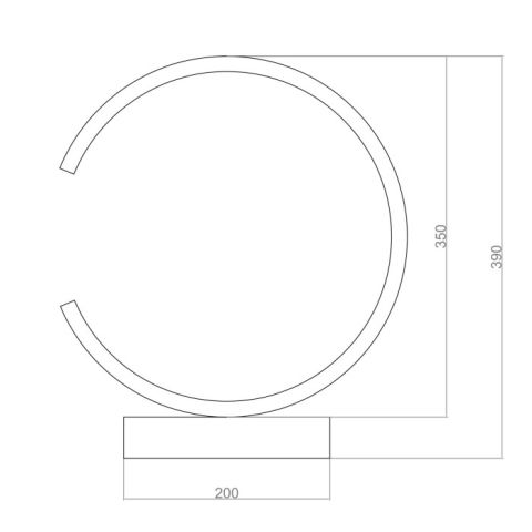 Led Masa Lambası Ø35 cm PL21003