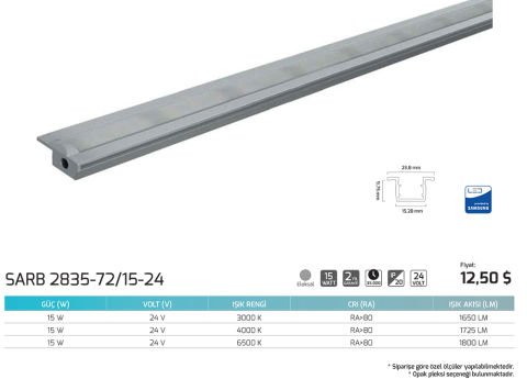 Goya SARB 2835-72/15-24 Rigid Bar