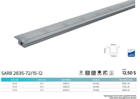 Goya SARB 2835-72/15-12 Rigid Bar