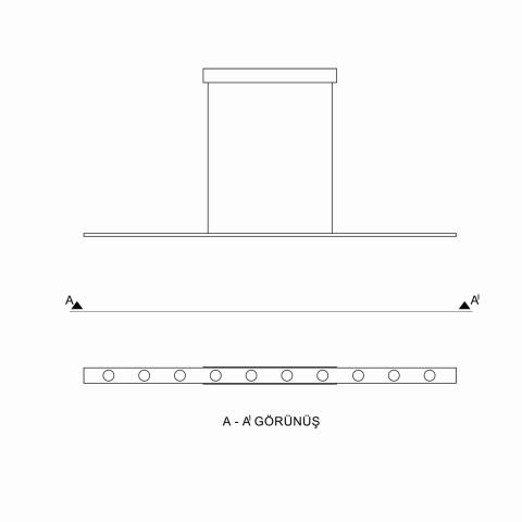 Sarkıt Led Avize Spheric Pro PLA21001 Led Avize