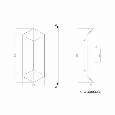 Led Aplik Ledak PLA74110 Duvar Aplik