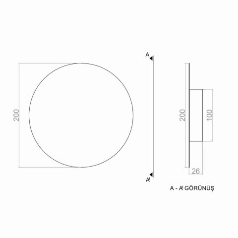 Led Aplik Lunar Eclipse PLA74102 Duvar Aplik