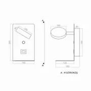 Led Aplik REKKEN PLA74129  Duvar Aplik