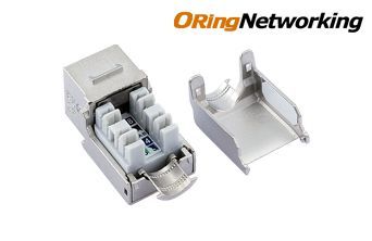 ORing Networking KJC6AFR FTP Cat6a 10G Keystone Jack - Right Angle