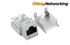 ORing Networking KJC6AFR FTP Cat6a 10G Keystone Jack - Right Angle