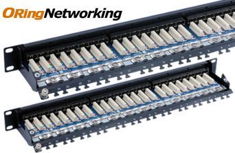 ORing Networking PPC5F24R FTP Cat5e 24 Port Patch Panel - Right Angle