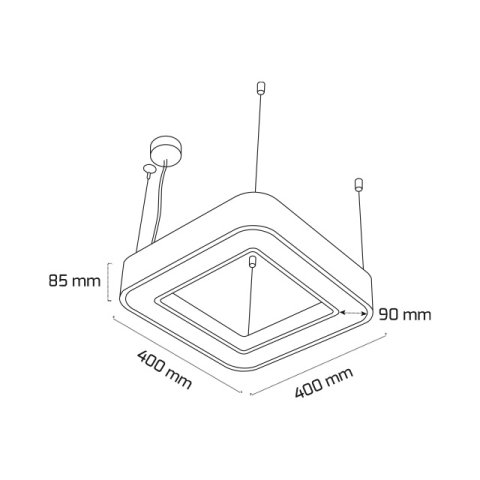 Goya Gy 8114-40 28 Watt Sarkıt Linear Armatür