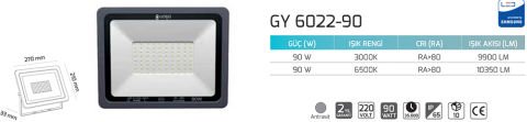 Goya Gy 6022-90 90 Watt Led Projektör