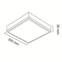 Goya Gy 1884-24 Sıva Üstü Led Panel Armatür