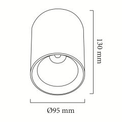 Goya Gy 1852 14 Watt Sıva Üstü COB Ledli Armatür