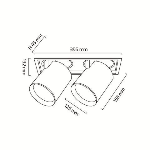 Goya Gy 3152-42 42 Watt COB Ledli Mağaza Armatürü