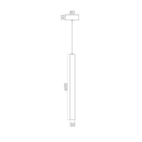 Sarkıt Led Avize Square Rod PLA32173 Led Avize