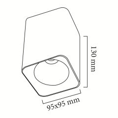 Goya Gy 1853 14 Watt Triac Dm (GOYA)  Sıva Üstü COB Ledli Armatür