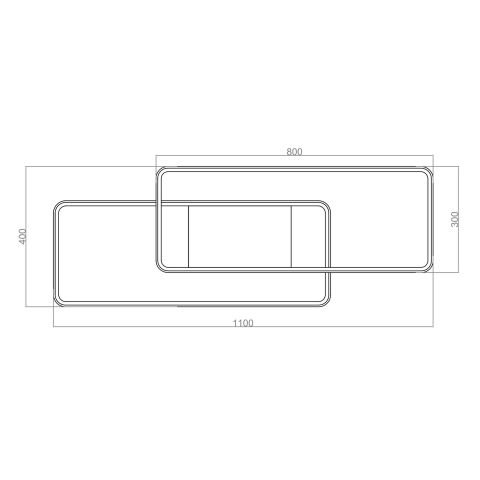 Plafonyer Led Avize PLA30039B İkili Plafonyer