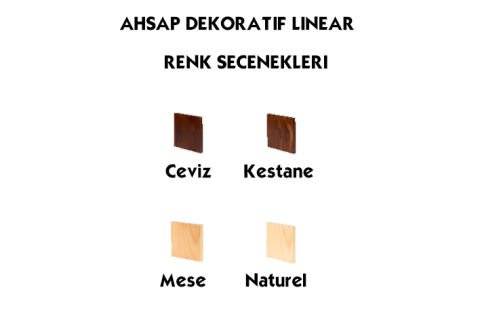 PLA-004 Ahşap Dekoratif Linear 200 Cm Natuline
