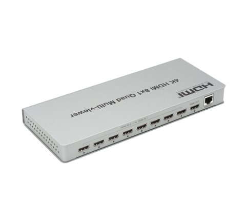 Uptech KX1018Q HDMI Switch 8 in 1 Out with Quad Multi Viewer