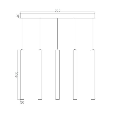 Sarkıt Led Avize Square Rod PLA32173L Led Avize