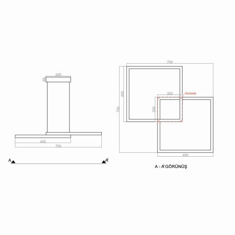 Sarkıt Led Avize Joinset PLA30302 Led Avize