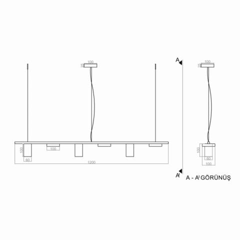 Sarkıt Led  Avize Modern Riond PL84005