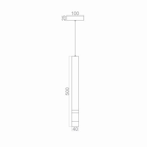 Sarkıt Led Avize Rod Pendant PLA83056 Led Avize