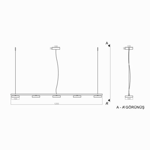 Sarkıt Led Avize PL84004