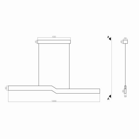 Sarkıt Led Avize Quinze Z PLA61102 Led Avize