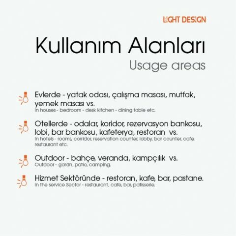Şarjlı Masa Lambası Hint