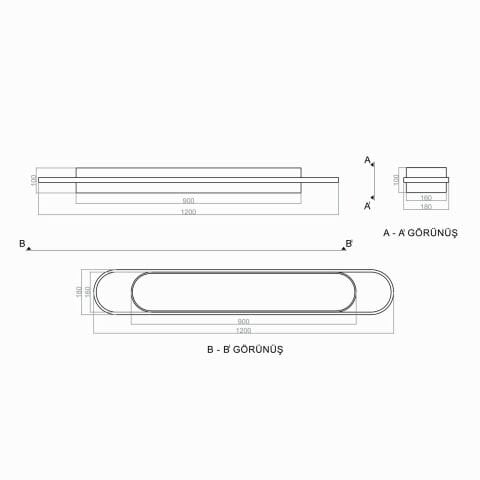 Plafonyer Led Avize PLA34203 Long Plafonyer