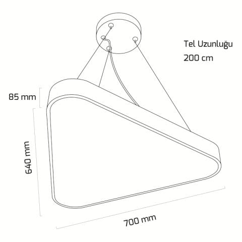 Goya Gy 8117-60 73 Watt Sarkıt Linear Armatür