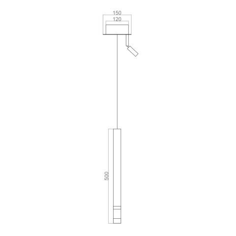 Sarkıt Led Avize Rod Pendant PLA83057 Led Avize