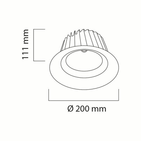 Goya Gy 3018-28 30 Watt Triac Dim COB Ledli Mağaza Armatür