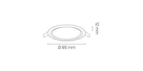 Goya Gy 1728 3 Watt Led Panel Armatür