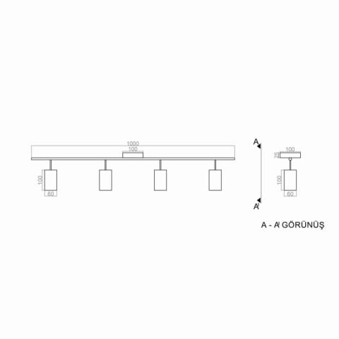 Plafonyer Led Avize GU10 PLP84001