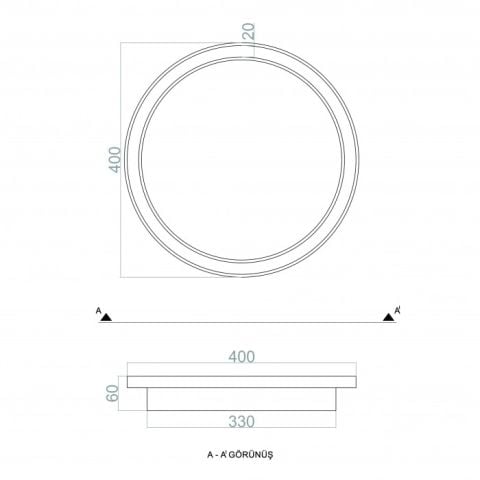 Plafonyer Led Avize Basis Mix PLP54104