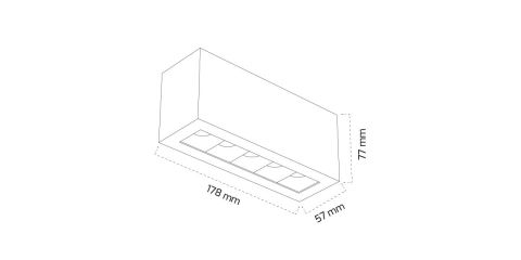 Goya Gy 1865 10 Watt Triac Dim Sıva Üzeri Led Armatür