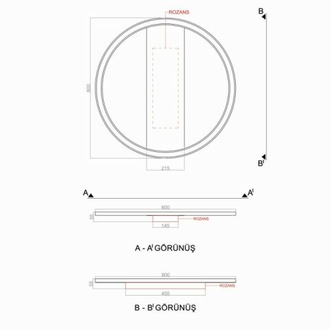 Plafonyer Led Avize Rotund Light PLP54106D