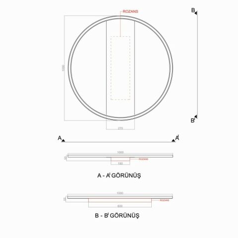 Plafonyer Led Avize Rotund Mix PLP54107D
